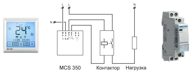 Схема работы терморегулятора Теплолюкс MCS 350!